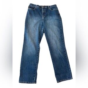 Gloria Vanderbilt Amanda size‎ 12 short ladies Straight leg denim jeans mid rise